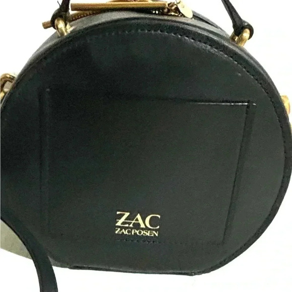 Zac Posen black eartha leather round top handbag - Picture 4 of 7